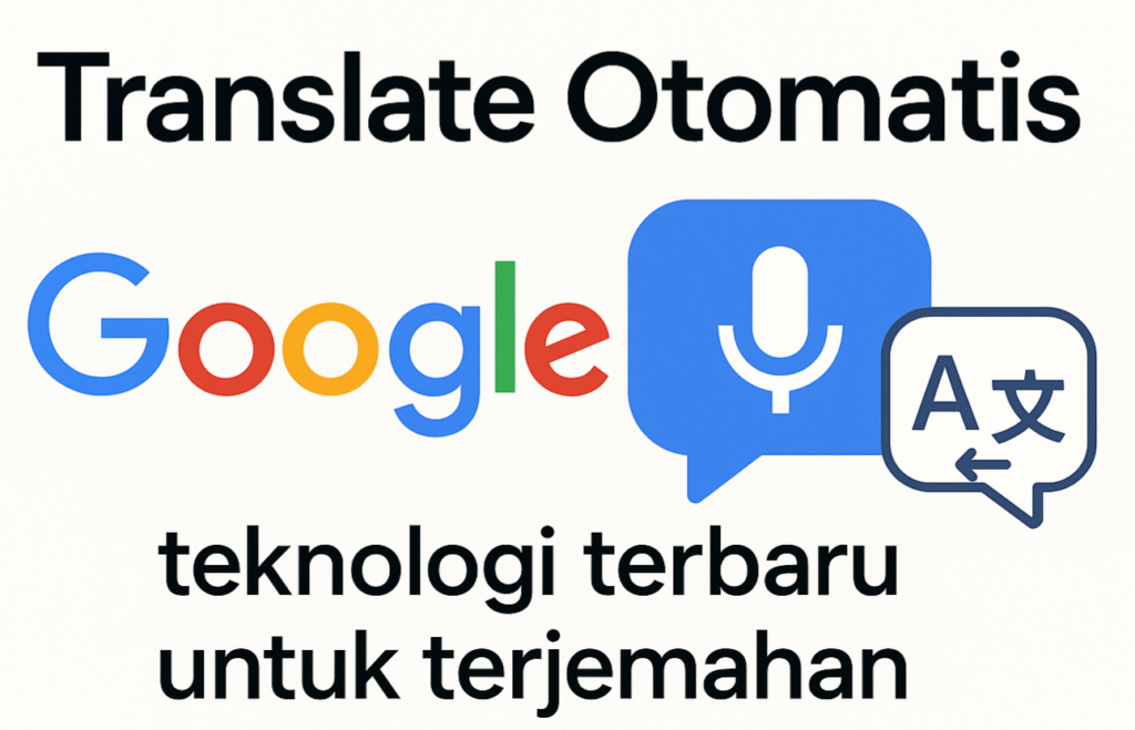 Translate Otomatis Google Speak teknologi terbaru untuk terjemahan
